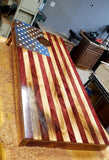 Hand Charred American Flag Cornhole Boards (Set of 2)