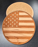 American Flag Coaster set