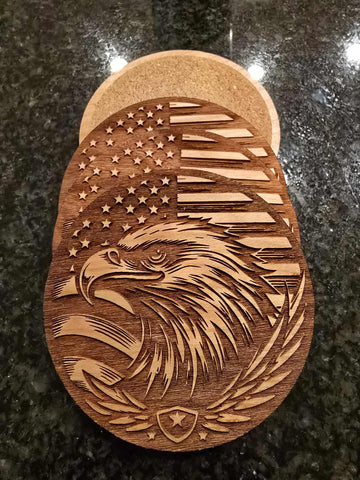 American Eagle Coaster Set