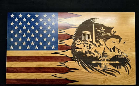 19"×34"×2" American Liberty