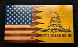 19"×34"×2" American Don't Tread on Me