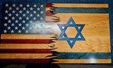 Hand Stained, Half and Half Custom Flag 19"×34"