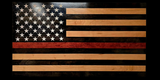 Red Line American Flag – 19" × 34" × 2"