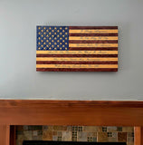 Hand Chiseled American Flag