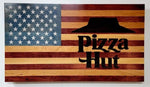 Custom Laser Engraved American Flag 19"x34"