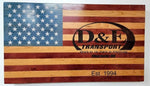 Custom Laser Engraved American Flag 19"x34"