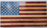 Custom Laser Engraved American Flag 19"x34"