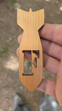 F-Bomb Magnet – Handcrafted Hardwood Bottle Opener Magnet – Made by U.S. Veterans