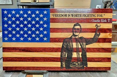Faith and Freedom Desktop Flag
