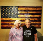 Hand Chiseled American Flag