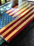 Pledge of Allegiance Engraved Flag