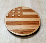 American Flag Coaster Set