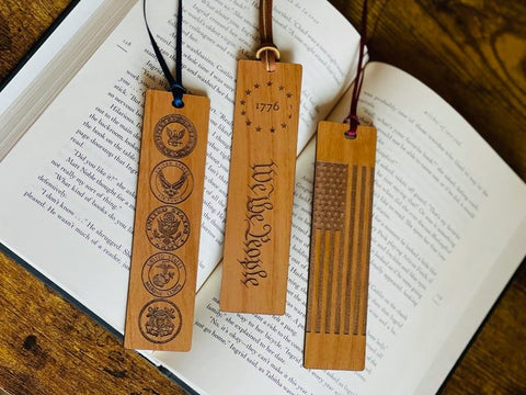 Wood Bookmark, Laser Engraved 
