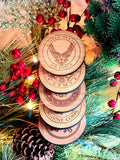 Military Branch Coasters - Variety Pack - Set of 5