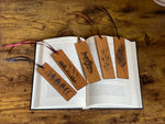 Nature Themed Hardwood Engraved Bookmark Set