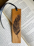 Nature Themed Hardwood Engraved Bookmark Set