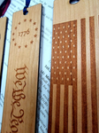 Patriot's Hardwood Engraved Bookmark Set